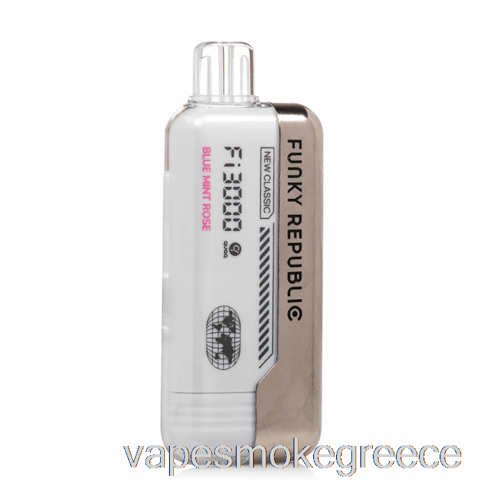 Vape Greece Funky Republic Fi3000 τριαντάφυλλο μιας χρήσης μπλε μέντας